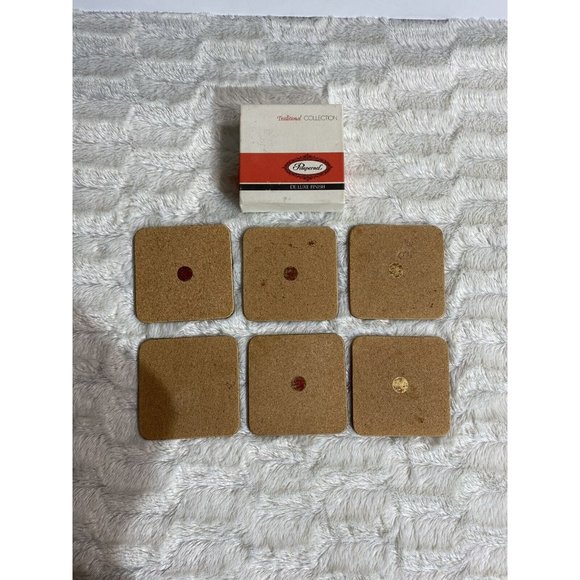 PIMPERNEL Deluxe Square Coaster Set ~ North America Wild Flowers (6) ENGLAND - Picture 5 of 8